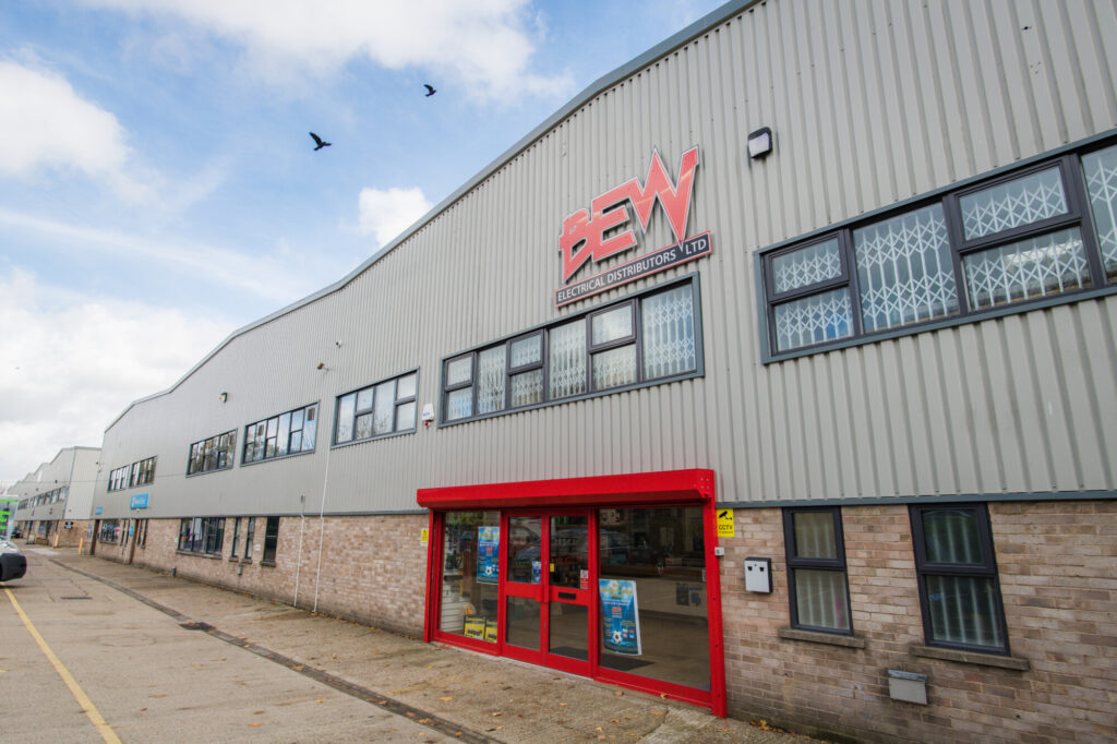 BEW Electrical Wholesaler Gatwick exterior shop front