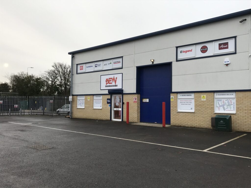 Outside of BEW Electrical wholesalers Havant