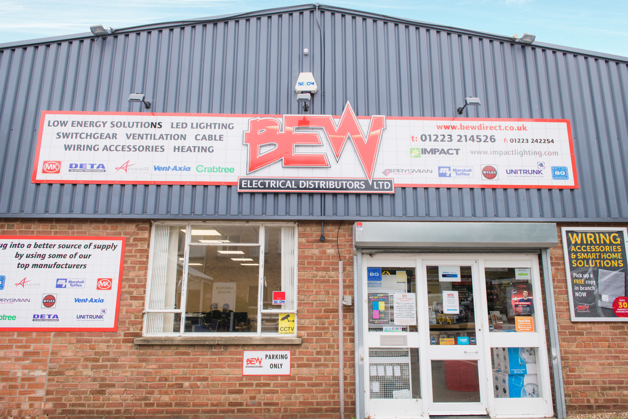 A close up photograph of our BEW Cambridge branch